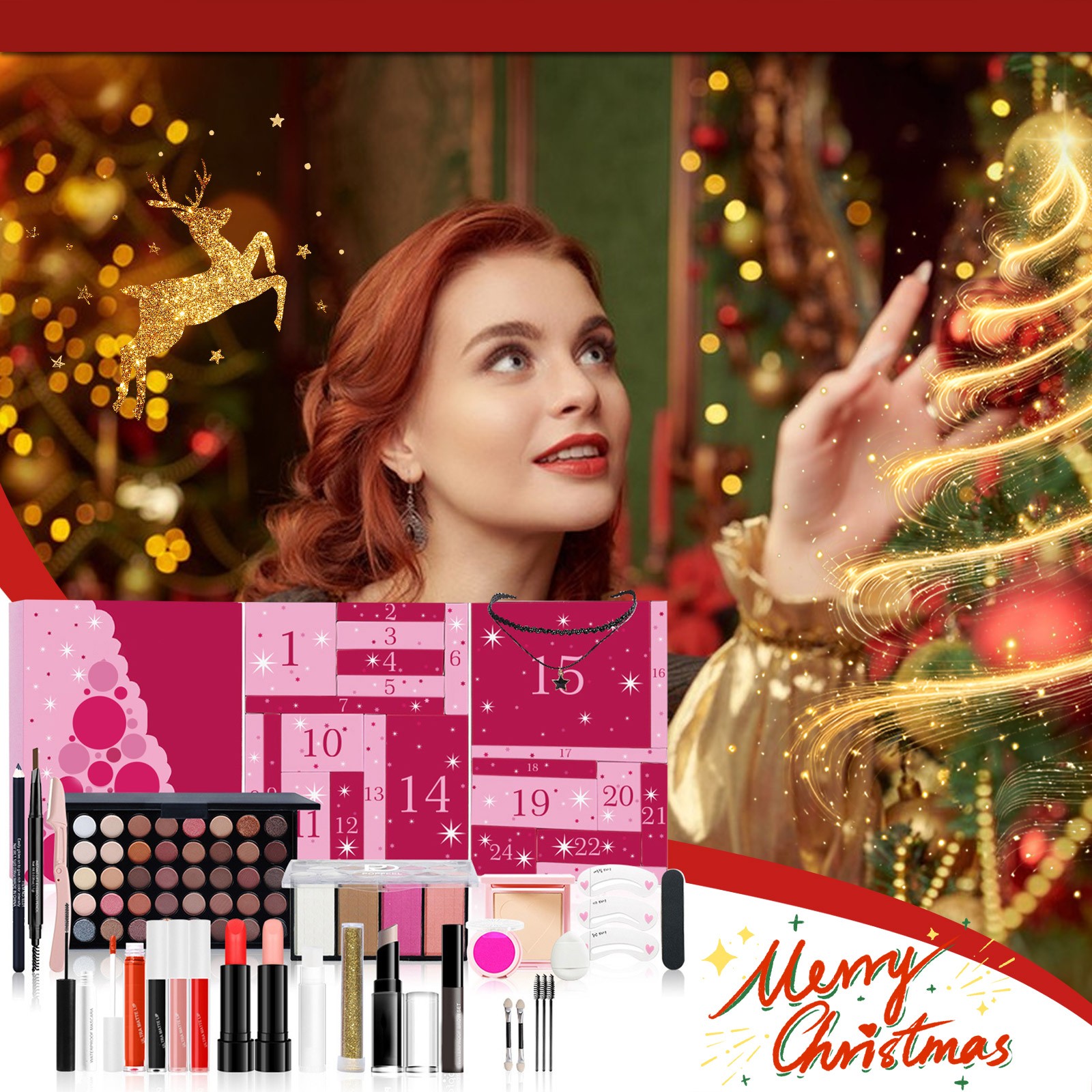 Beauty Makeup School - الفتيات ماكياج تقويم القدوم مفاجأة صندوق