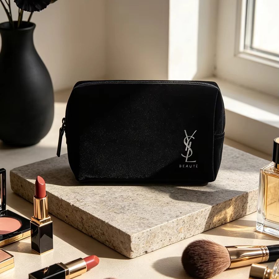 Ysl Beauty Makeup Bag - حقيبة تخزين مستحضرات التجميل من YSL