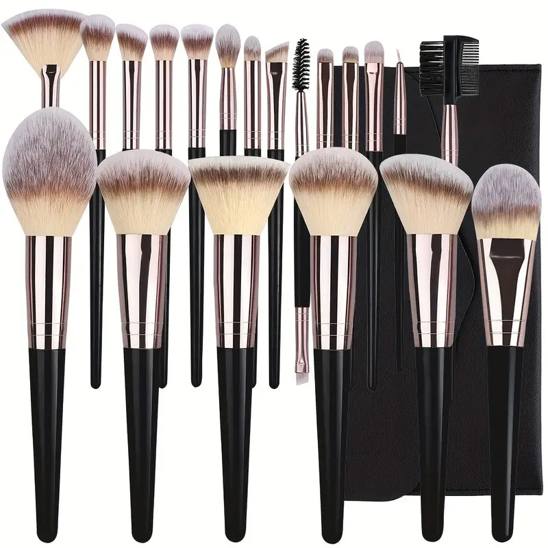 Beauty Luxe Makeup - مجموعة فرش مكياج لوكس ناعمة منفوشة