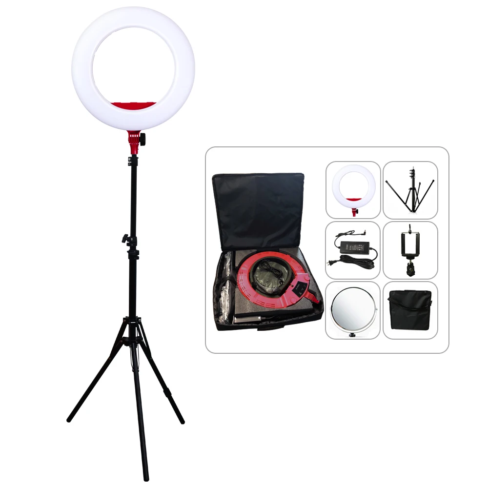 Beauty Makeup Camera - إضاءة LED مقاس 18 بوصة بقوة