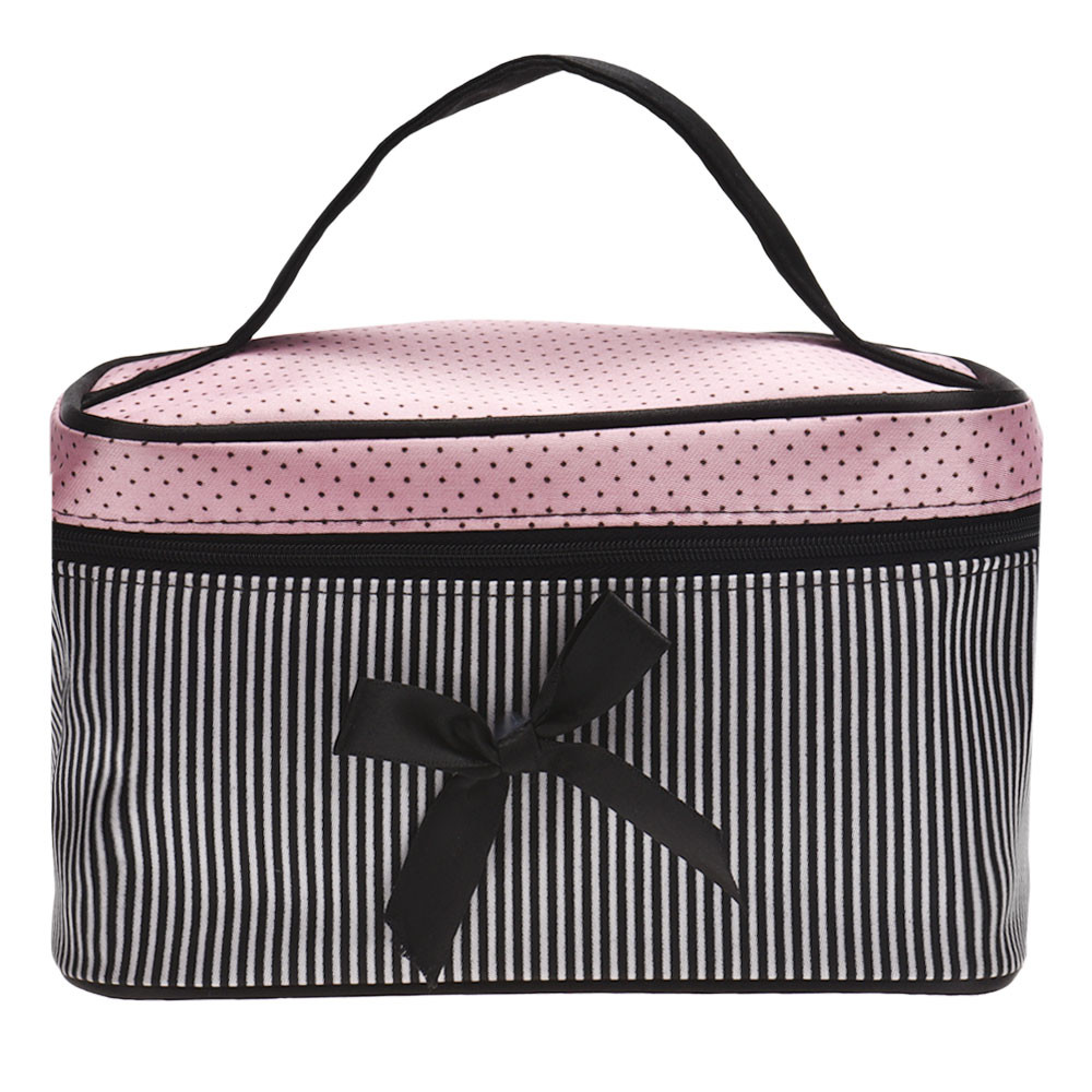 Ysl Beauty Makeup Bag - النساء السفر القوس شريط يشكلون أكياس