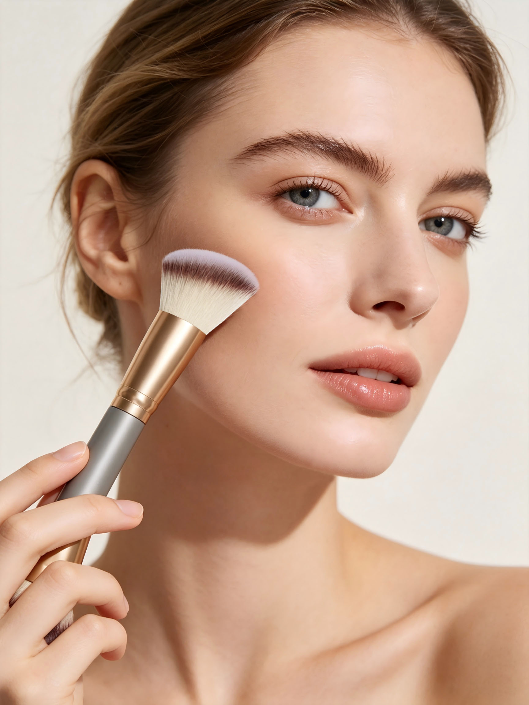 فرشاة أساس مزدوجة الرأس لمكياج - مراجعة Beauty Queen Makeup وسعره