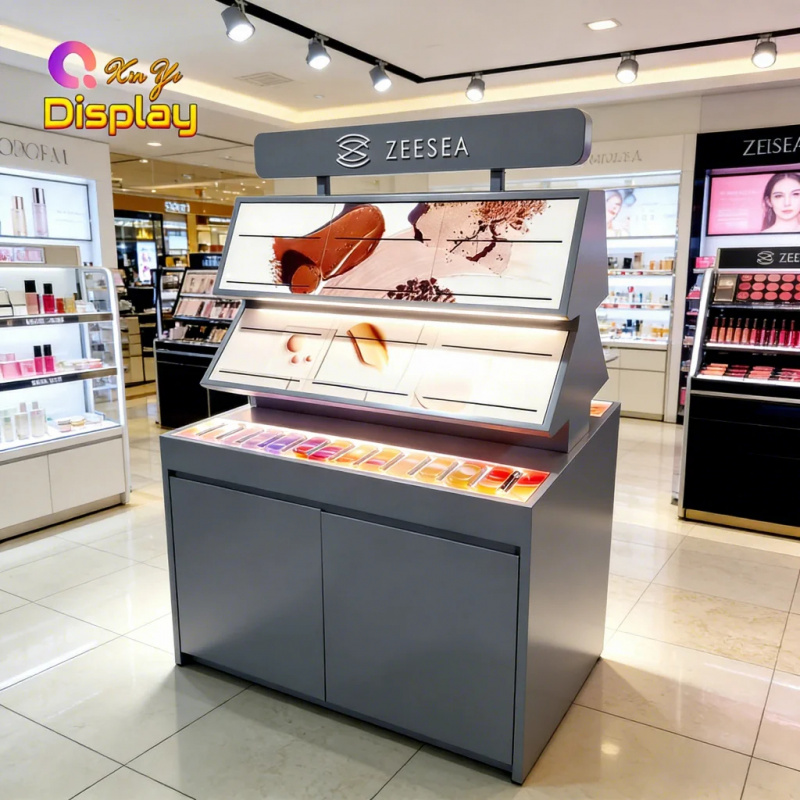 رف عرض مستحضرات التجميل الفاخر - مراجعة Beauty Makeup Shop وسعره
