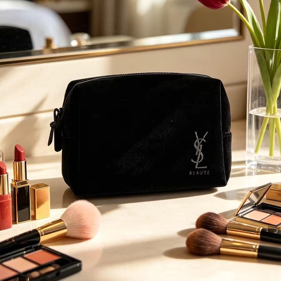 حقيبة تخزين مستحضرات التجميل م - مراجعة Ysl Beauty Makeup Bag وسعره