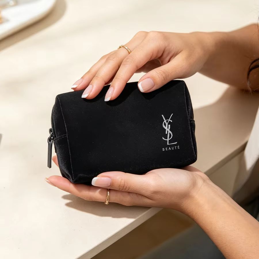 حقيبة تخزين مستحضرات التجميل م - مراجعة Ysl Beauty Makeup Bag وسعره
