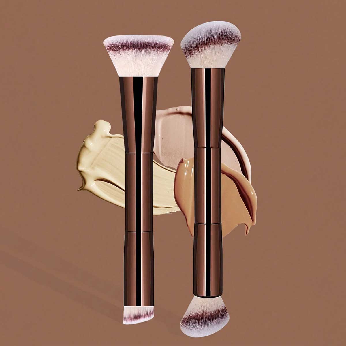 فرشاة مكياج محمولة للسفر برأسي - مراجعة Beauty Queen Makeup وسعره