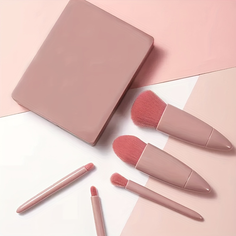 طقم فرش مكياج محمول مع مرآة، م - مراجعة Huda Beauty Makeup Brush Set وسعره