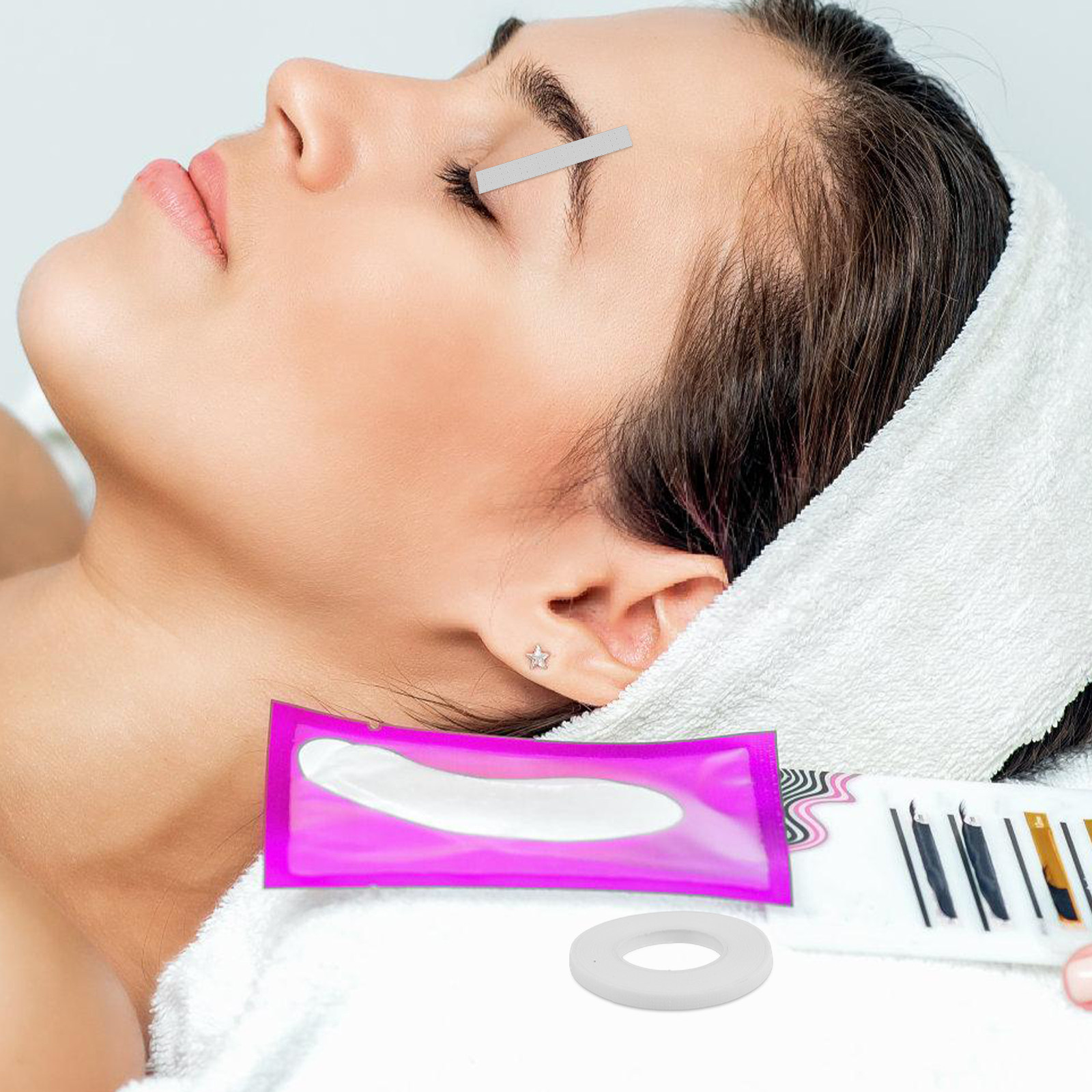 10 لفات من أشرطة تمديد الرموش، - مراجعة Beauty Makeup School وسعره