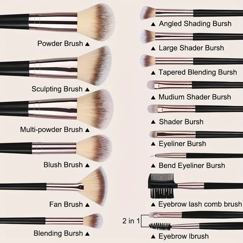 مجموعة فرش مكياج لوكس ناعمة من - مراجعة Beauty Luxe Makeup وسعره