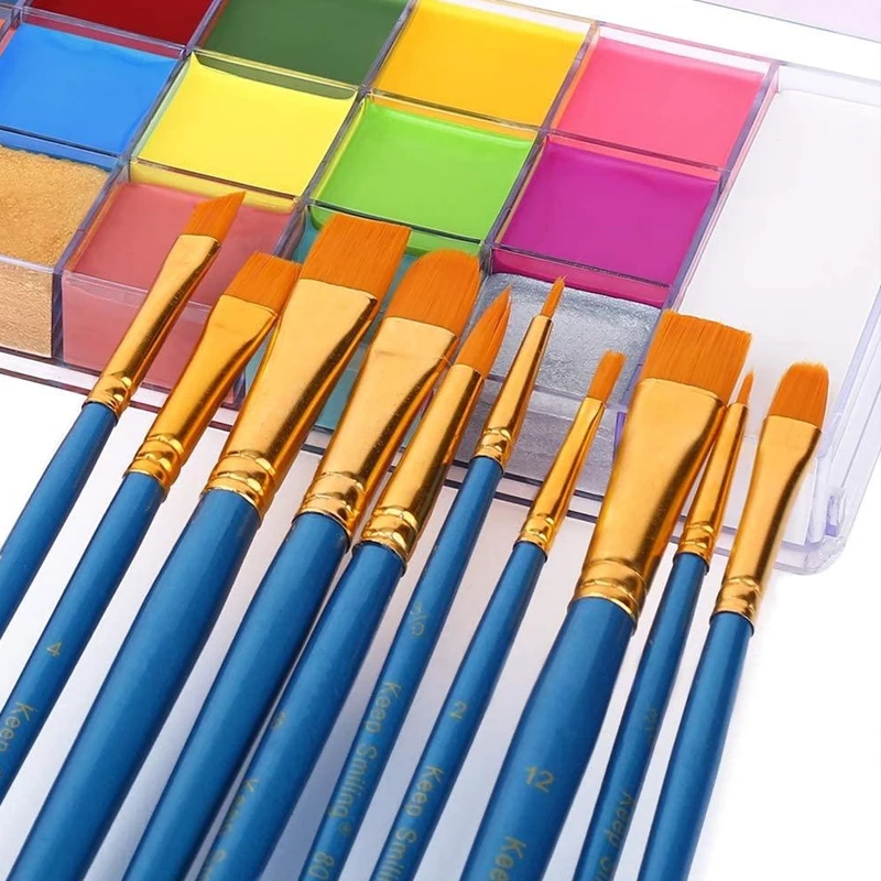 مجموعة ألوان للرسم على الوجه و - مراجعة Huda Beauty Makeup Brush Set وسعره
