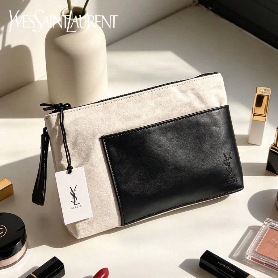 حقيبة ييف سان لوران YSL أنيقة  - مراجعة Ysl Beauty Makeup Bag وسعره