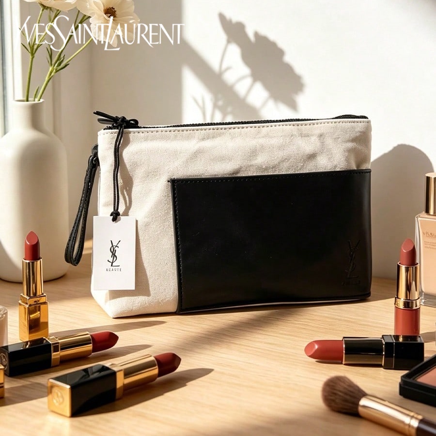 حقيبة ييف سان لوران YSL أنيقة  - مراجعة Ysl Beauty Makeup Bag وسعره